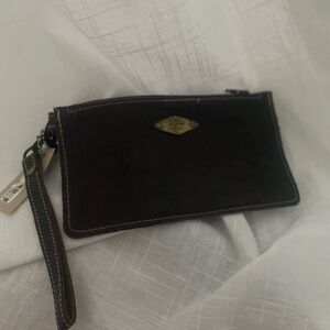 Elegant Black Wristlet Clutch